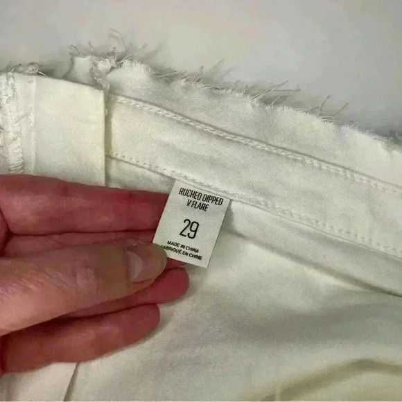 White Flare Wide Leg High-Waisted Jeans - Picture 5 of 9